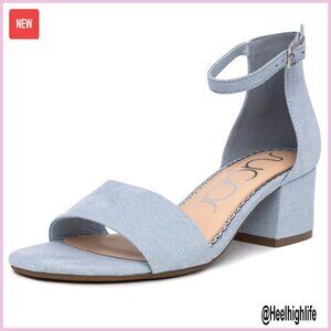 Block Heel Sandals Open Toe Ankle Strap Dress Shoes Comfortable Wedding